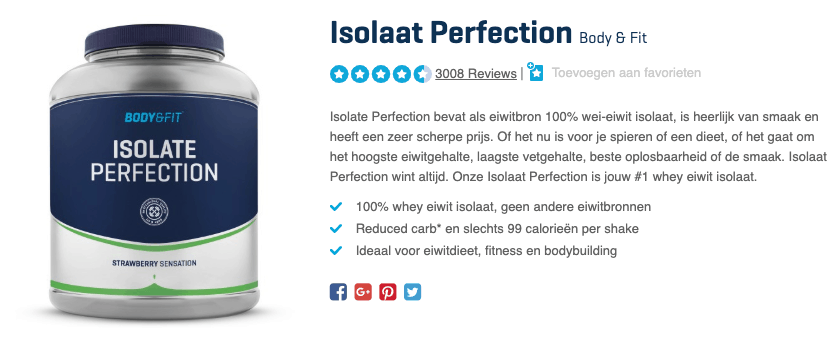 Top 4 Isolaat Perfection Body & Fit review