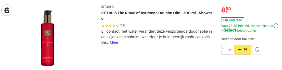 Beste Doucheschuim? Top 10 voor jouw lichaam! 5 Top 5 RITUALS The Ritual of Ayurveda Douche Olie - 200 ml - Shower oil review