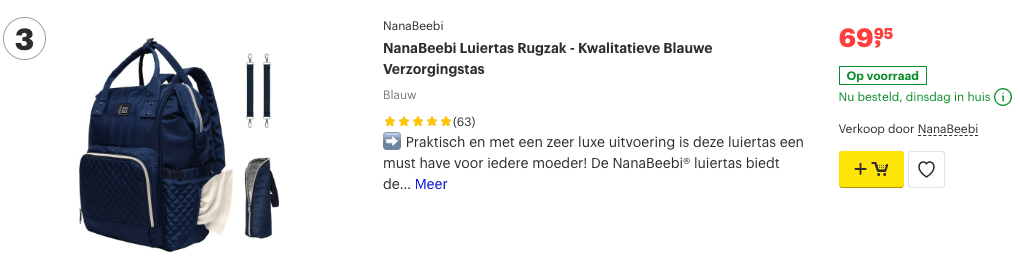 Grote luiertas? TOP 10 ALLERBESTE Van 2019! 3 Top 3 NanaBeebi Luiertas Rugzak - Kwalitatieve Blauwe Verzorgingstas review