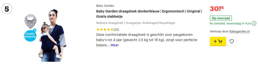 Wikkeldoek baby? Deze TOP 5 zorgt ervoor dat je baby lekker warm blijft! 5 Top 5 Baby Garden draagdoek donkerblauw | Ergonomisch review