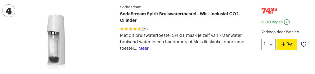 Soda maker kopen? Review TOP 10 ALLERBESTE! 4 top 4 SodaStream Spirit Bruiswatertoestel - Wit - Inclusief CO2-Cilinder review