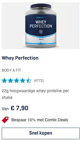 Whey Perfection kopen? Volledige Review inclusief Alle informatie! 1 Top 1 Whey Perfection BODY & FIT review