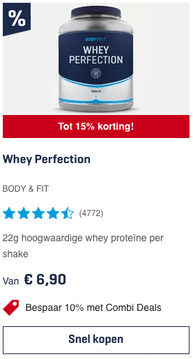 Whey poeder? Alles wat je moet weten over Whey eiwit! 3 Top 3 Whey Perfection BODY & FIT review