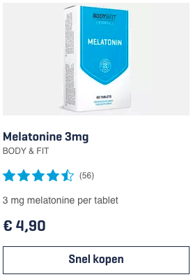 Melatonine 5 mg wanneer innemen? Maakt doorslapen weer mogelijk! 4 Top 4 Melatonine 3mg BODY & FIT review