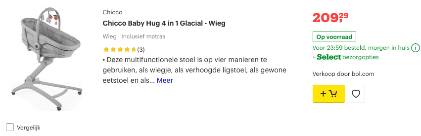Baby wieg kopen? Lees hier Alle informatie over de beste Baby Wieg! 5 Top 5 Chicco Baby Hug 4 in 1 Glacial - Wieg review