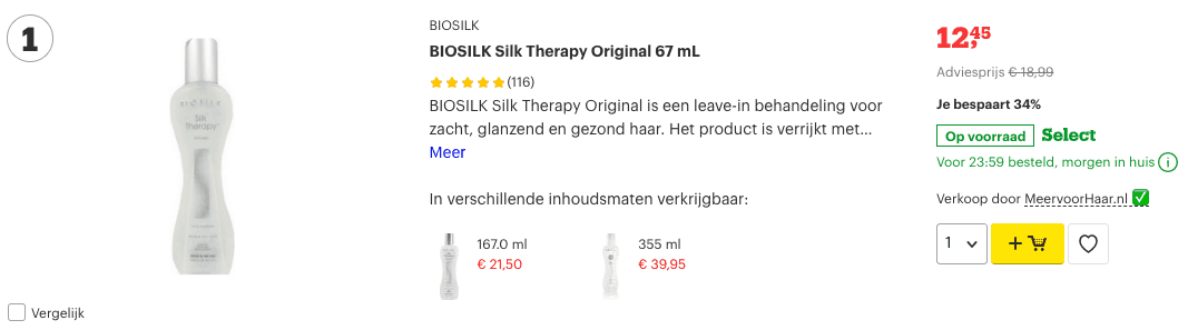 Beste haarserum? Volledige REVIEW Allerbeste van Bol.com! 2 top 1 BIOSILK Silk Therapy Original 67 mL review