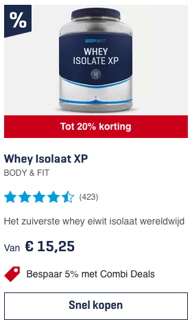 top 2 Whey Isolaat XP BODY & FIT review