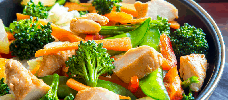 Pittige kip en broccoli uit de wok