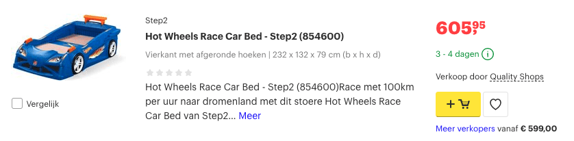 Meegroei ledikant? Bekijk hier snel de Top 5 voor de kinderkamer! 3 Top 3 Hot Wheels Race Car Bed - Step2 (854600) review