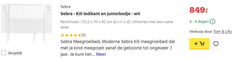 Meegroei ledikant? Bekijk hier snel de Top 5 voor de kinderkamer! 5 Top 5 Sebra - Kili ledikant en juniorbedje - wit review