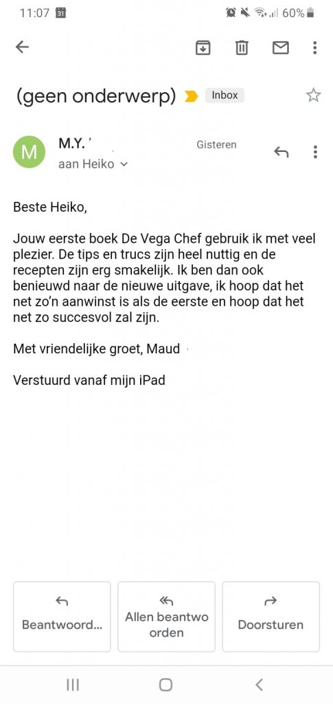 Review De Vega Chef! Super Koolhydraatarm Kookboek of niet Speciaal? 5 Review vega chef maud