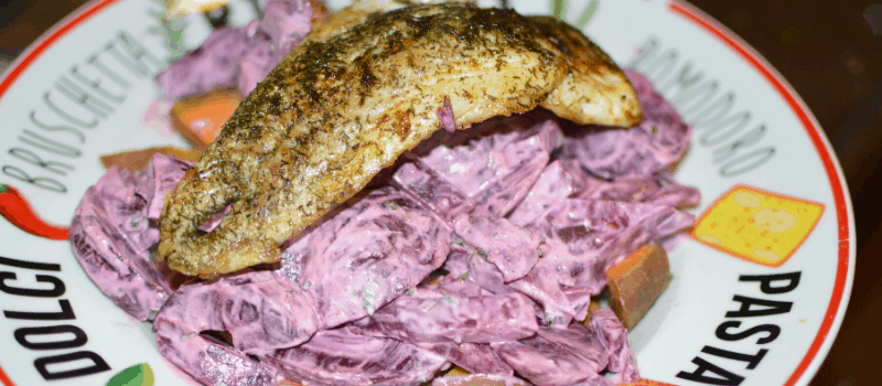 Rode bietjes met vis? Heerlijke combo vol met vitamine en smaak!