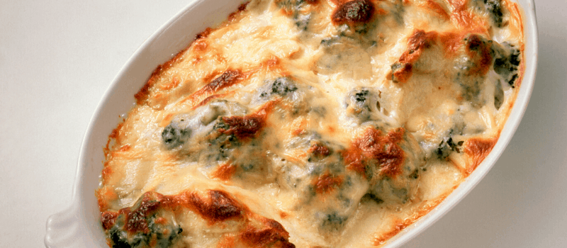 Koolhydraatarme ovenschotel met broccoli en kip? Knapperig en romig!