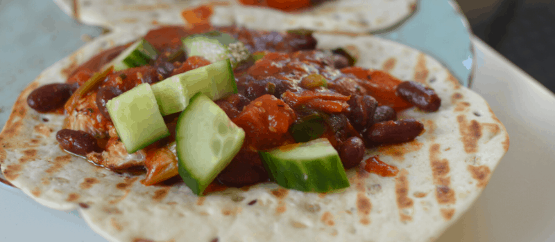 Burrito recept met kip maken