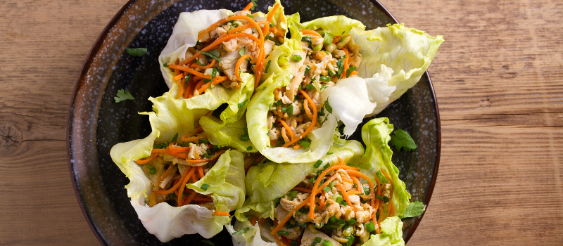 Slawraps met kipgehakt? Heerlijk gezond van Romaine sla!