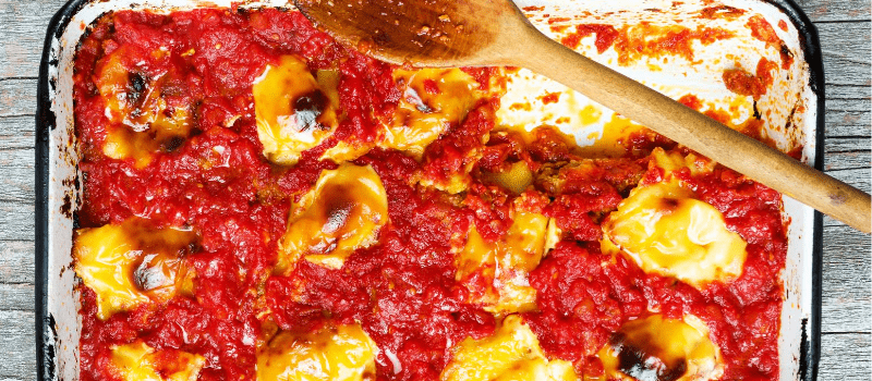 Italiaanse ovenschotel met courgette en tomaat