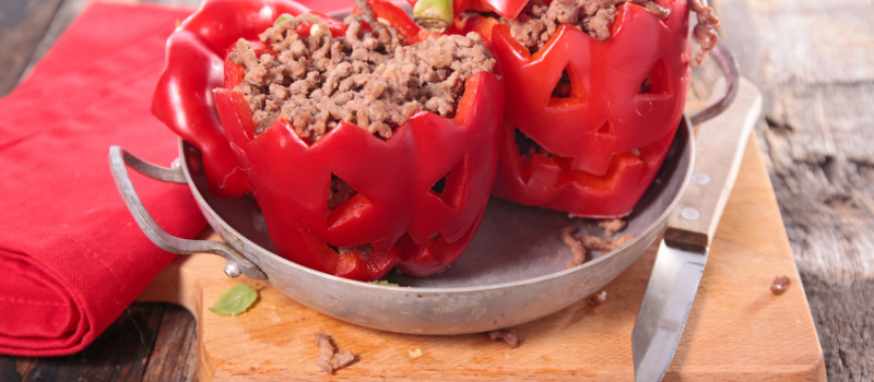 Spicy Halloween Paprika? Krokant, lekker met kaas en pittige bite!