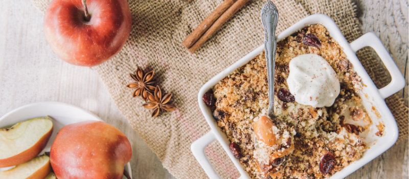 Gezonde AppelCrumble? Heerlijk een taart als ontbijt met appel en kaneel! 1 Gezonde appelcrumble maken