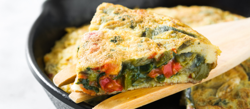 Frittata oven? Super simpele overheerlijke groente-fritatta! 1 frittata oven maken