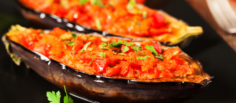 Gevulde aubergines uit de oven maken