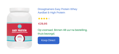 Beste eiwitshake? Afvallen doe je met deze 5 shakes 4 Opzet verkoop Easy Protein aardbei