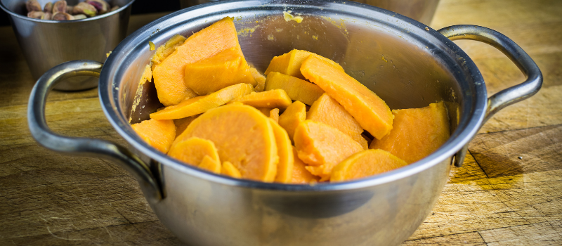 Zoete aardappel bloemkool maken