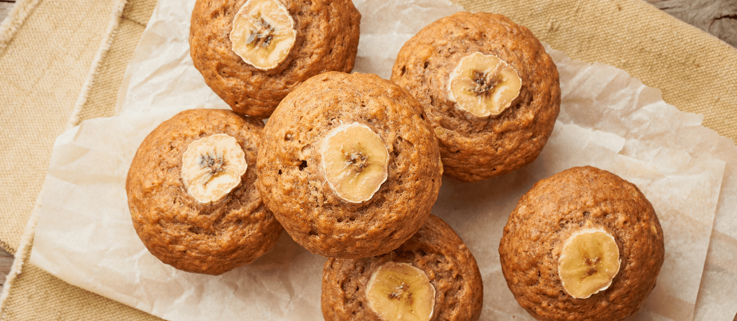 Bananen muffins gezond? Eiwitrijke bananen muffins met chocolade!