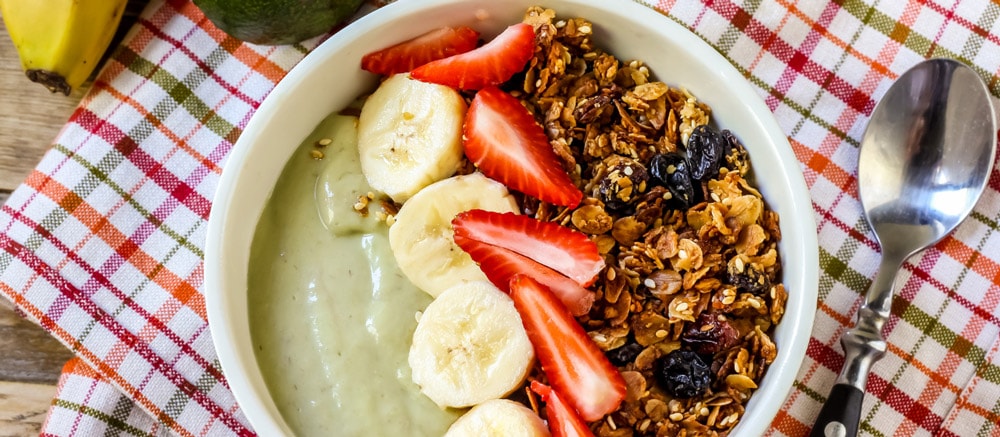 Ontbijt bowl: Avocado Smoothie? Lekker en fantastische bron van vezels!