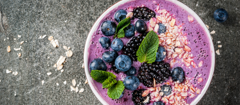 Smoothie blauwe bessen? Probeer eens onze Power Smoothiebowl!
