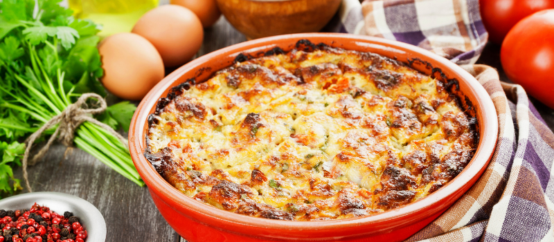 Vis ovenschotel: lichte ovenschotel met zalmfilet, boordevol Omega 3!   