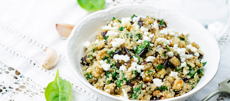 Babyspinazie recept: Quinoa met heerlijk spinaziemengsel!