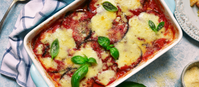 Aubergine schotel maken