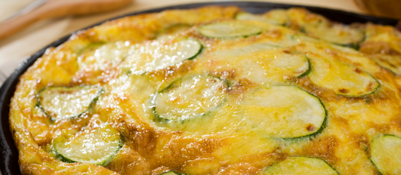Frittata courgettes maken