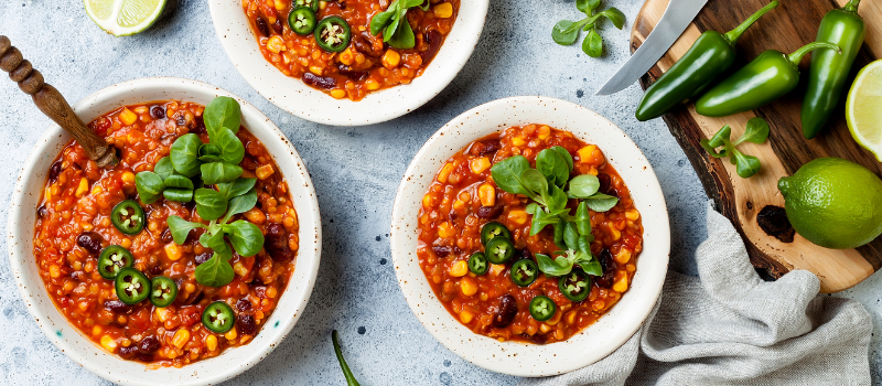 Vegetarische chili con carne: een echte heerlijke ‘sin’ carne, zonder vlees