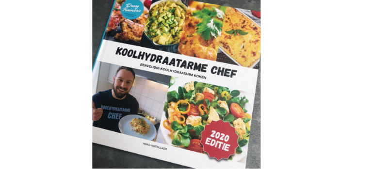 Boek koolhydraatarm eten: De Koolhydraatarme Chef 350+ recepten 4 Mijn boek over koolhydraatarm eten