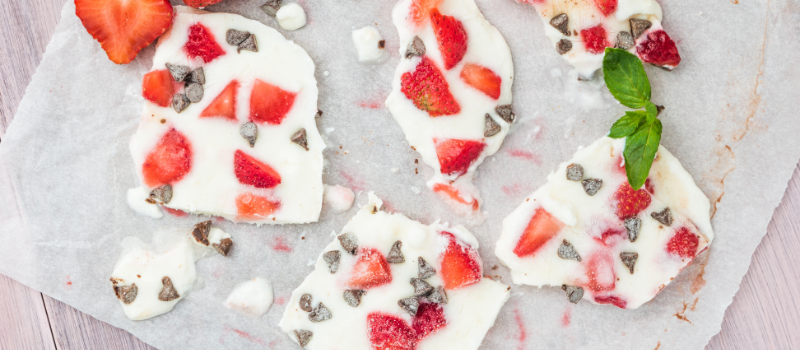 Yoghurt bars: Koolhydraatarme snack of tussendoortje met fruit 1 Yoghurt bars maken