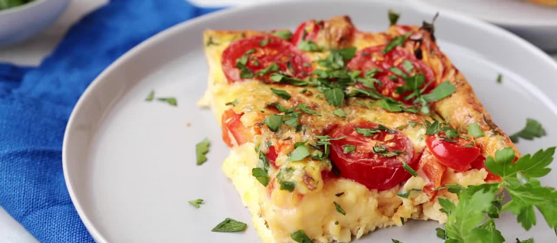 Frittata zalm maken