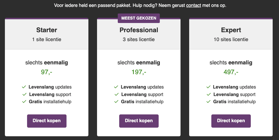 Prijzen