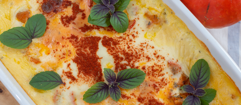 Pompoen lasagne: Deze lasagne heeft het allemaal tomatensaus, de kaas